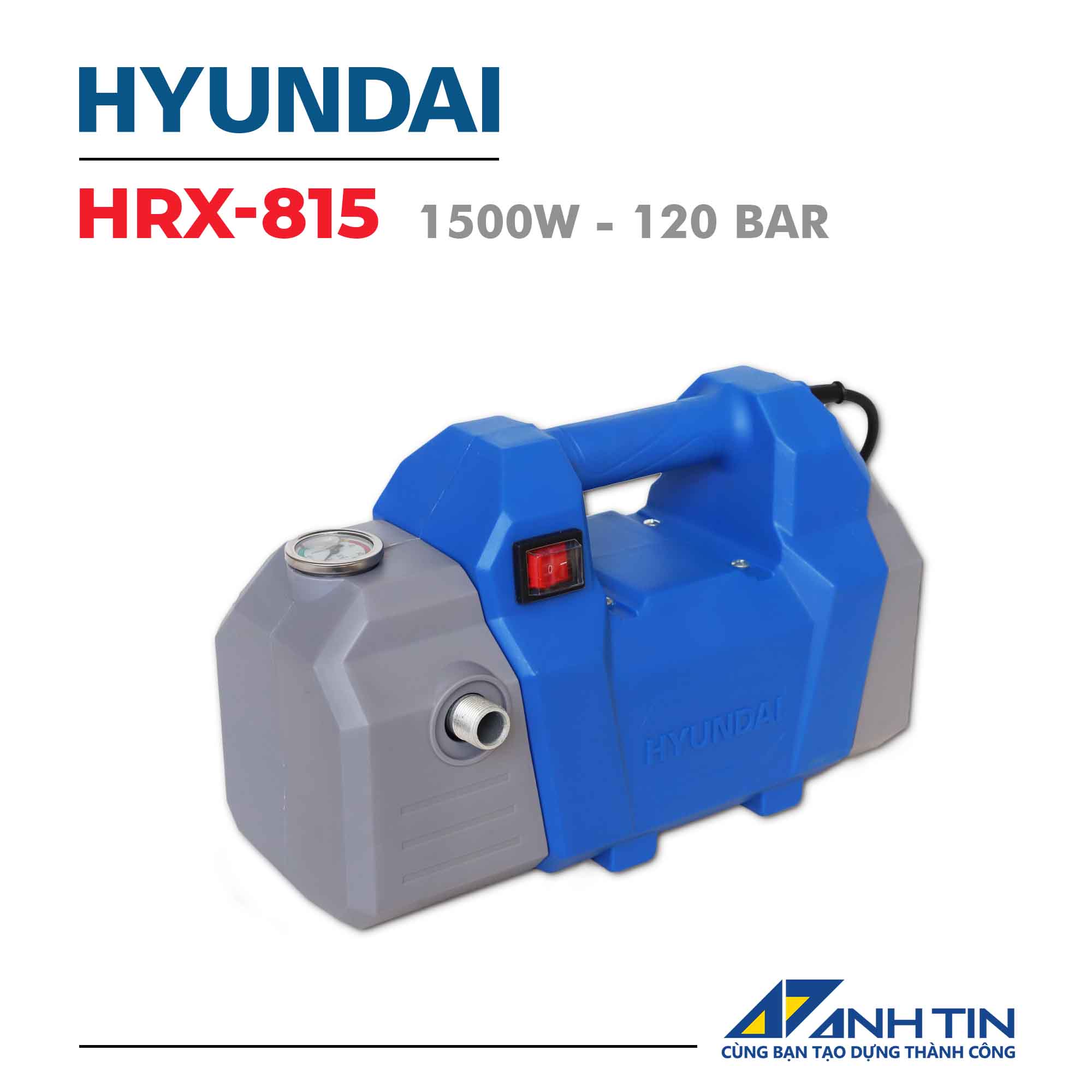 máy rửa xe giá rẻ hyundai hrx815