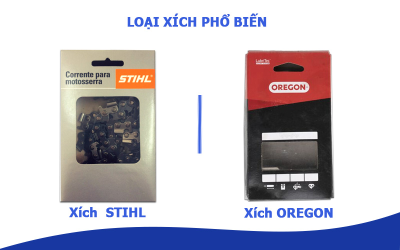 loại xích phổ biến cho máy cưa xích